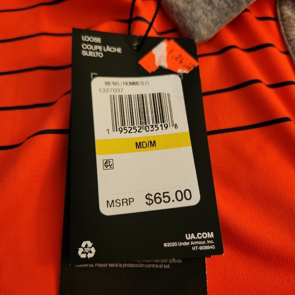 Under Armour The Playoff Polo Shirt Men's Medium Loose Stretch - Picture 4 of 8